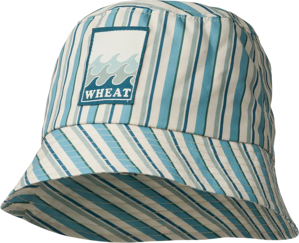 Tilo Badge Bøllehat - Aqua Stripe - 54-55CM billede