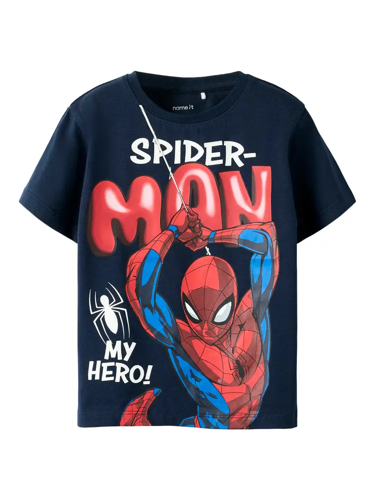 Marvin Spiderman T-Shirt - Navy Blazer - 98 billede