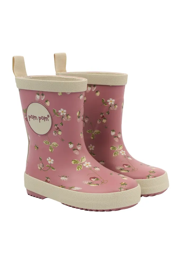 Bliss Gummistøvle m. Print - Dusty Rose Strawberry AOP - 19 billede