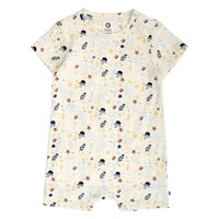 Sea Printet Sommerdragt - Tofu/ Hemp/ Navy