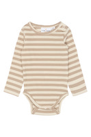 Fro Langærmet Rib Body - Humus Striped