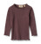 Lace Rib Langærmet T-Shirt