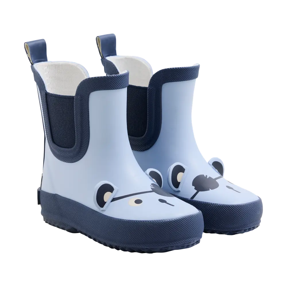 Pirat 3D Gummistøvle Korte - Blue Fog - 24 billede