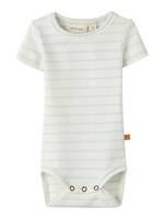 Lil' Atelier Geo Apa Kortærmet Slim Body - Coconut Milk