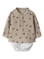 Dutty Langærmet Skjorte Body - Chateau Gray