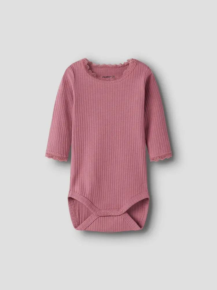 Hallie Langærmet Body - Mesa rose - 50 billede