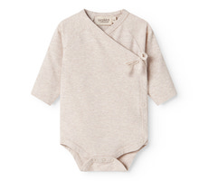 Belita Slå-om-body - Light beige melange