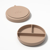 Silicone plate with suction, sand