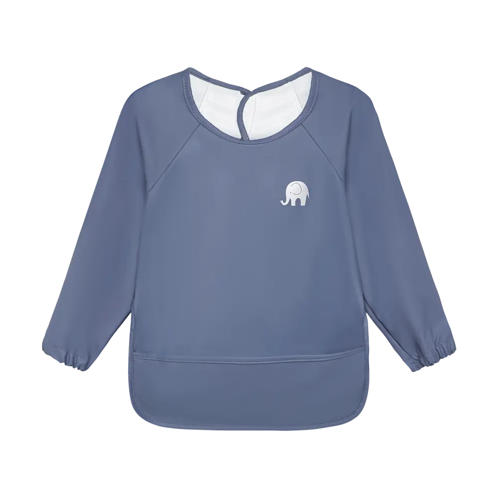 Celavi Langærmet Hagesmæk - China Blue billede