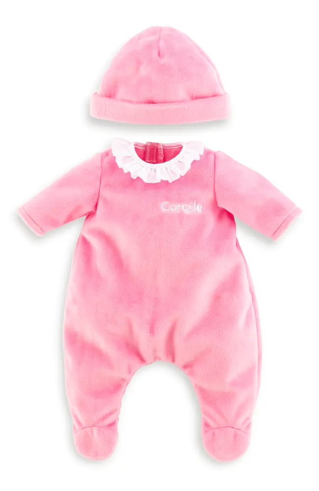 Pyjamas Pink + Hat 12" billede