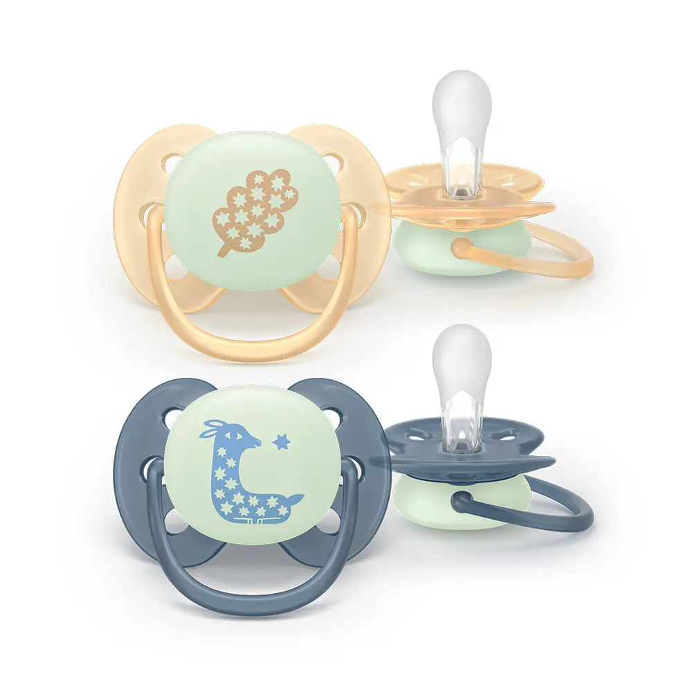 Philips Avent Ultra Soft Nat Sut 6-18m - Gul/Grå billede
