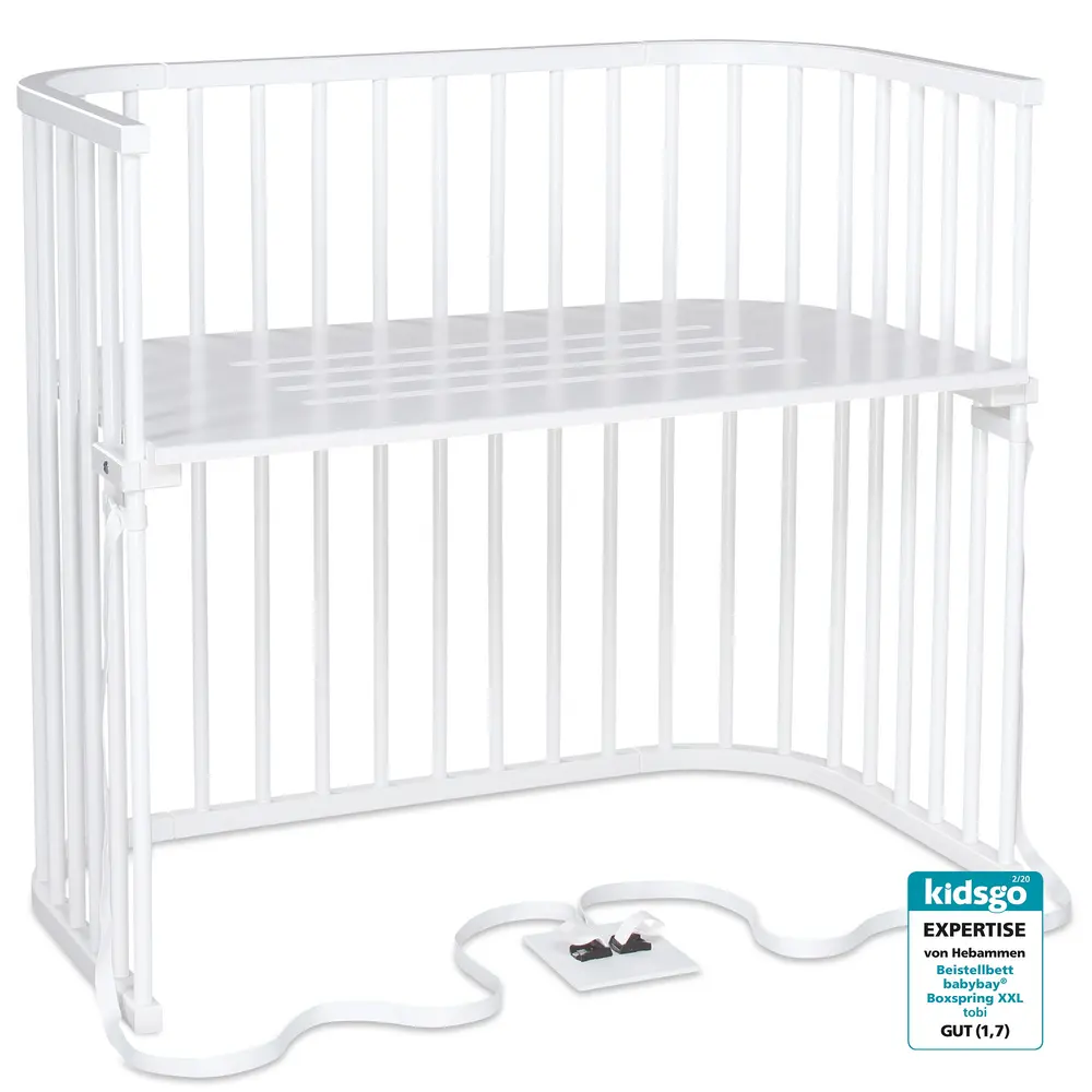 Bedside Crib Boxspring Xxl - Hvid