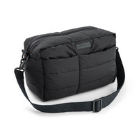 Quiltet barnevognstaske Sort