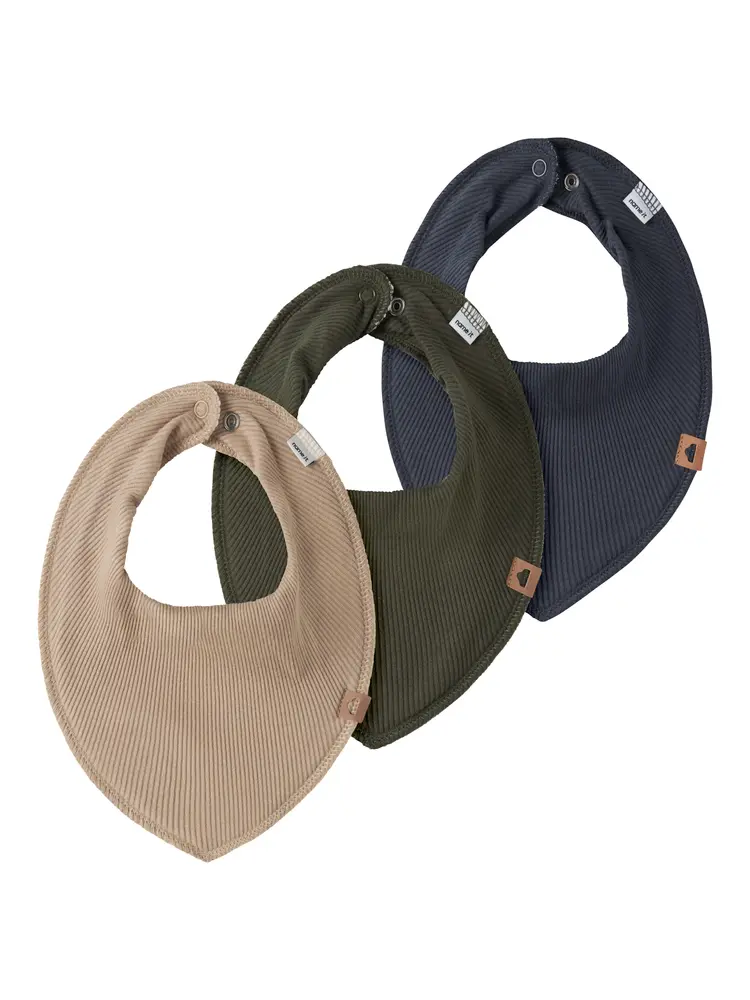 Name It Savlesmække - Rib - 3-pak - NbmYasim - Ombre Blue/Olive