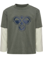 Hummel Loose Layer Langærmet T-Shirt - Castor Gray 