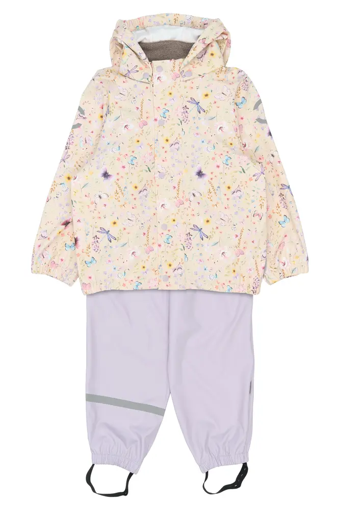 Regntøj PU m. Seler - Butterfly AOP - 74