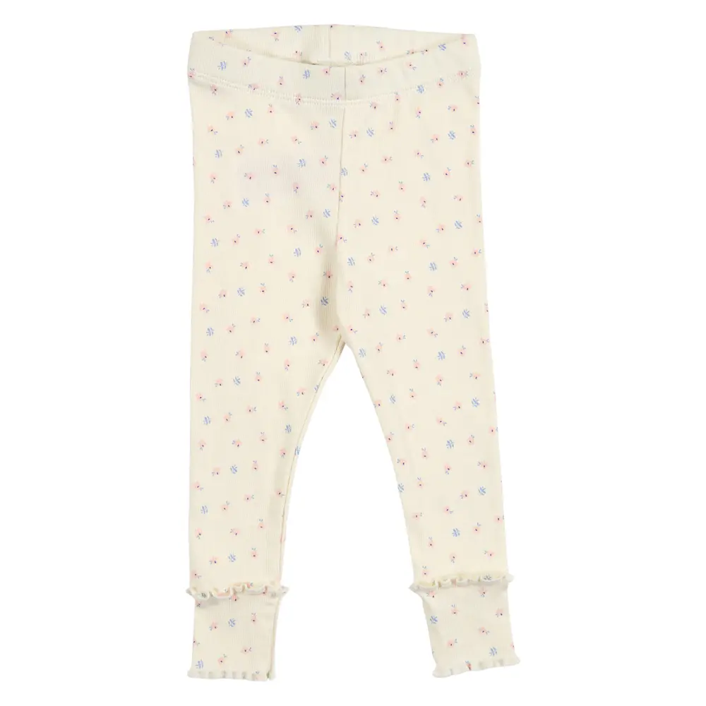 Spring Rib Leggings - Tofu/ Nectar/ shell blue - 62 billede