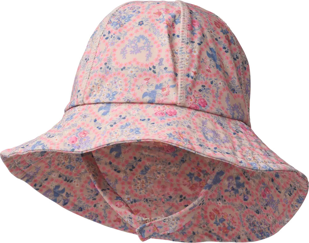 Bora UV Solhat - Pink Heart Flowers - 44-47CM billede