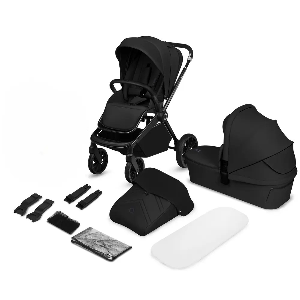 Lionelo Mika plus 2in1 Kombivogn - Black Onyx billede