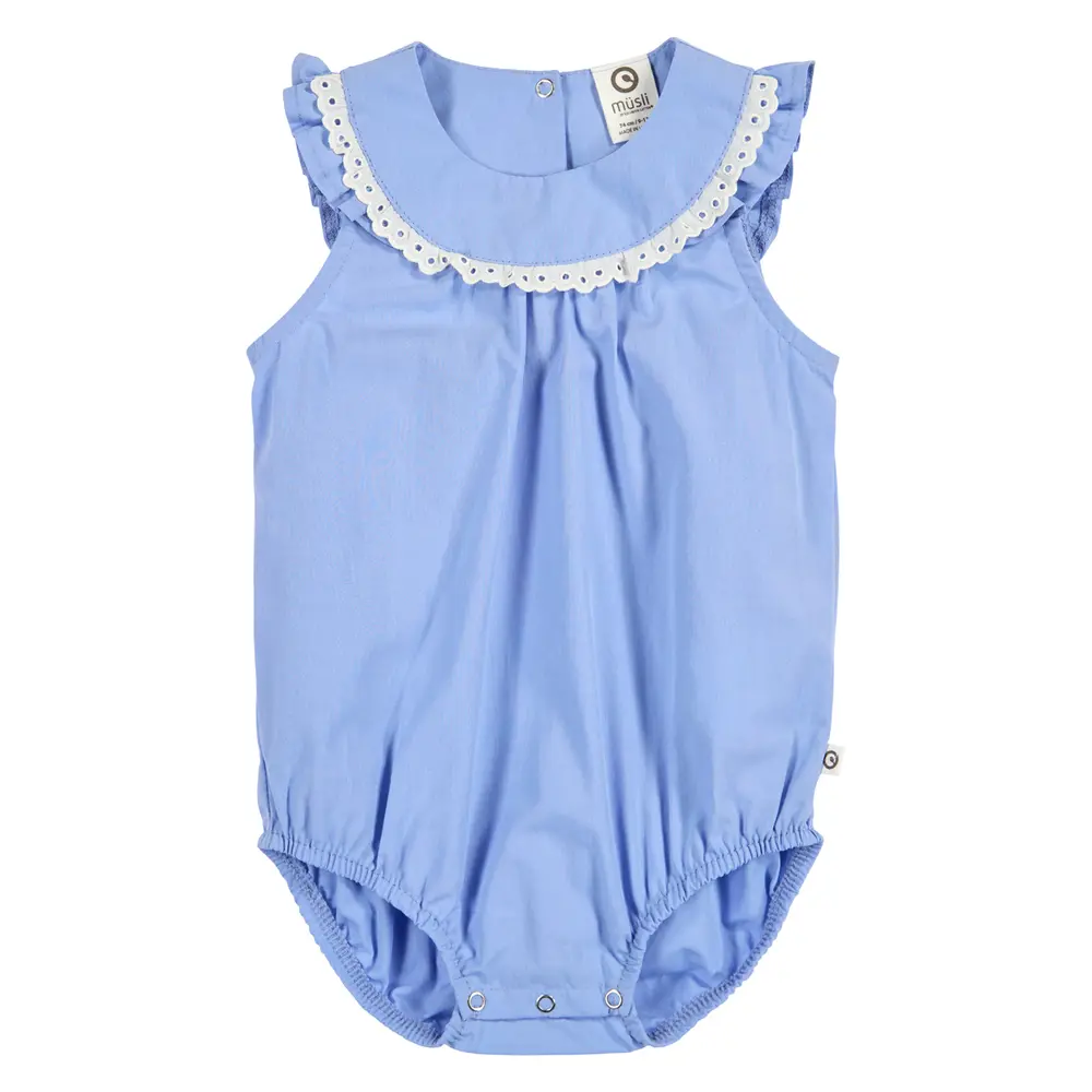 Poplin Romper - Shell blue - 62 billede