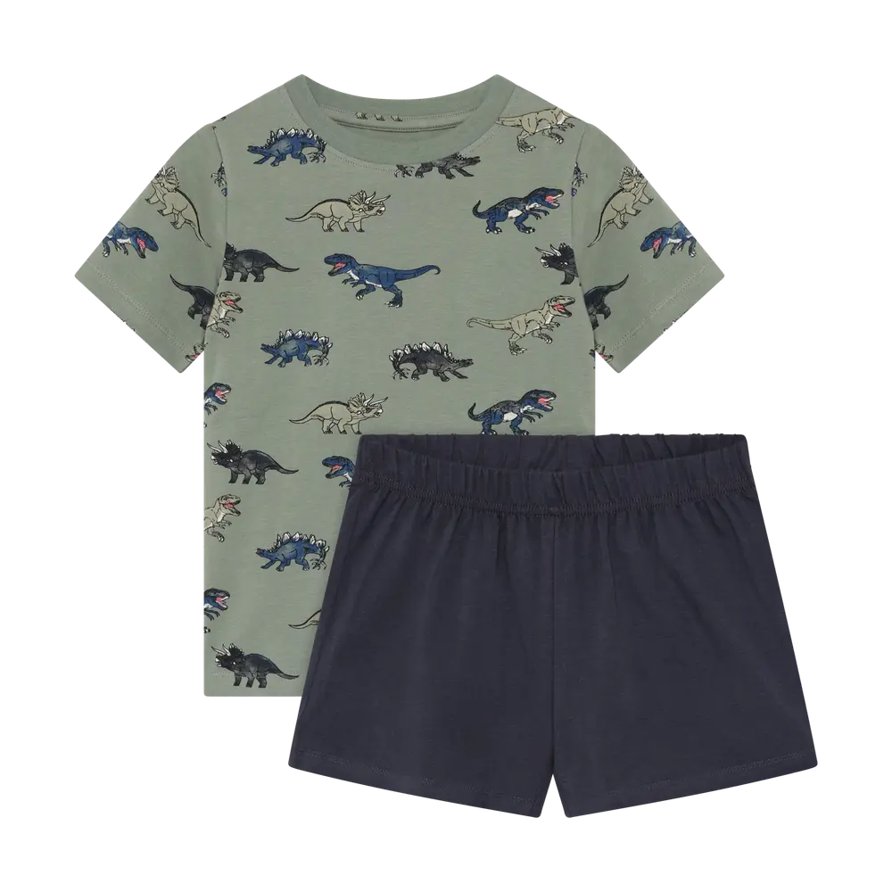T-shirt og Shorts Sæt - Lily Pad - 110