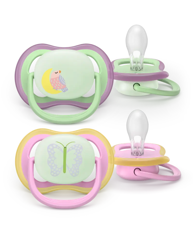 Sut Ultra air, Nat, 6-18 m, lyserød/lysegrøn billede