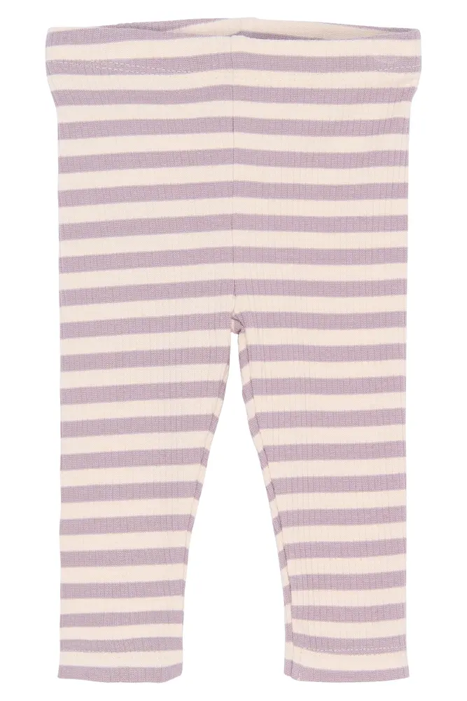 Fro Rib Leggings - Sea Fog Striped - 56 billede