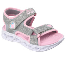 Heart Lights Sandals - Silver