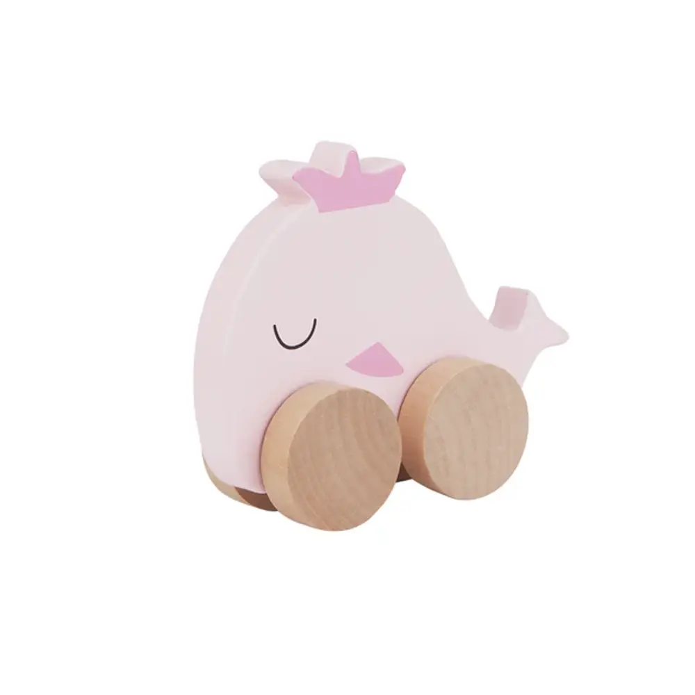 Wooden Whale on Wheel billede