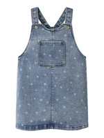 Rosa Denim Kjole - Medium Blue Denim Flower