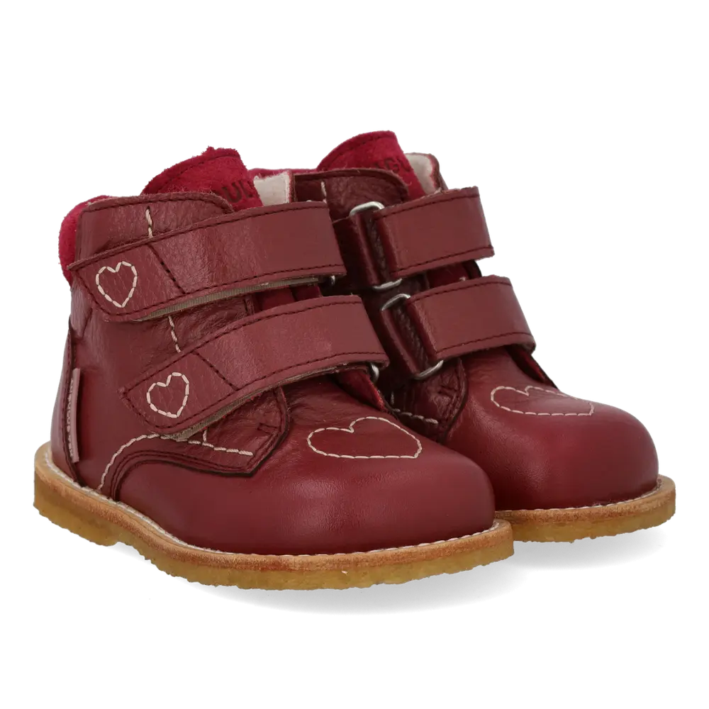 Angulus TEX-støvle m. Hjerter - Berry - 21