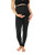 Graviditets leggings m. støtte (Recycled) sort s