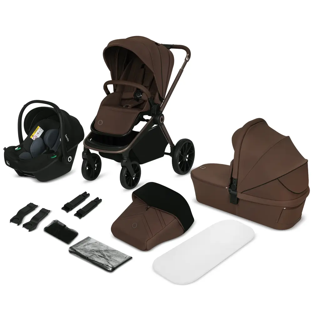 Lionelo Mika Plus 3in1 Kombivogn - Mocha Mousse billede