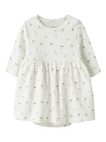 Ficherry Langærmet Bodykjole - Cloud Dancer