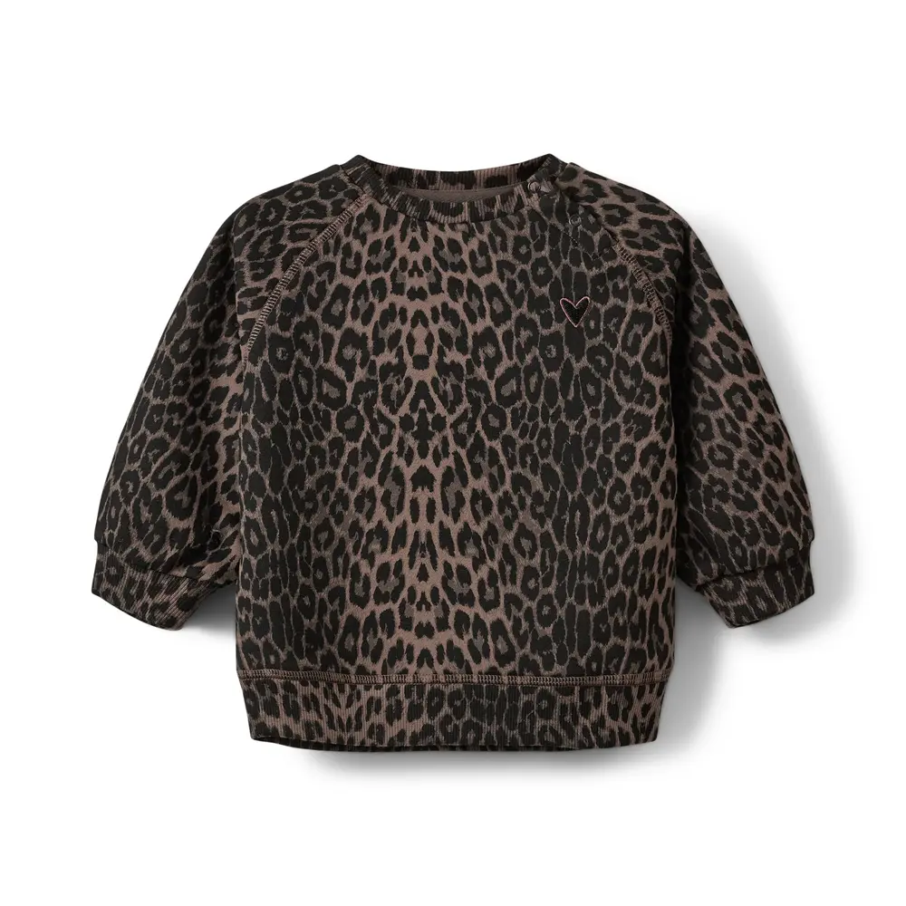 Elis Sweatshirt - Leopard AOP - 80 billede