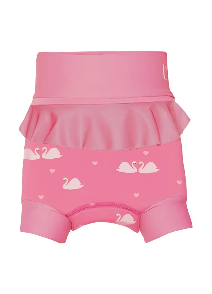 Badeble Neopren - Swan - Rosy - 3-4 ÅR billede