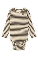 Body ls - Coffee Bean/Off White