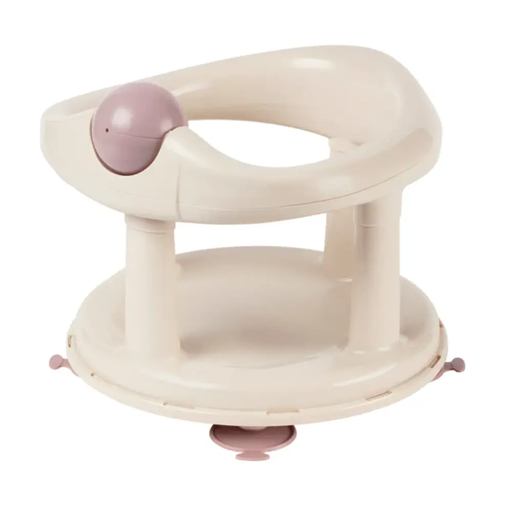 Swivel badestol Beige/lavender billede