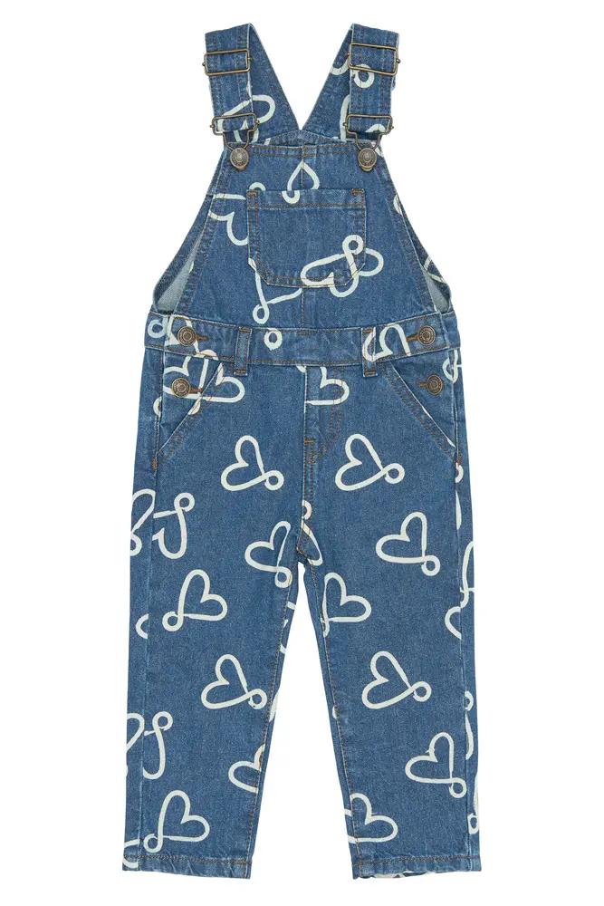 Shea Denim Buksedragt - Medium Blue Denim AOP - 86 billede