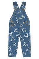 Shea Denim Buksedragt - Medium Blue Denim AOP