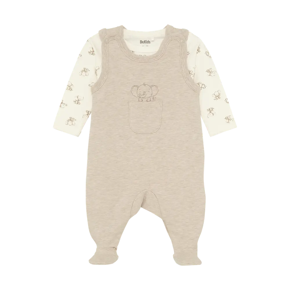 Sæt m. Body Langærmet+Overall - 2350 - 50 billede