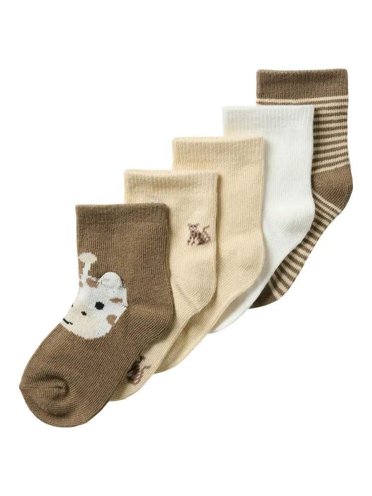 Touni Strømper 5-Pak - SummerSand - 50/56 billede