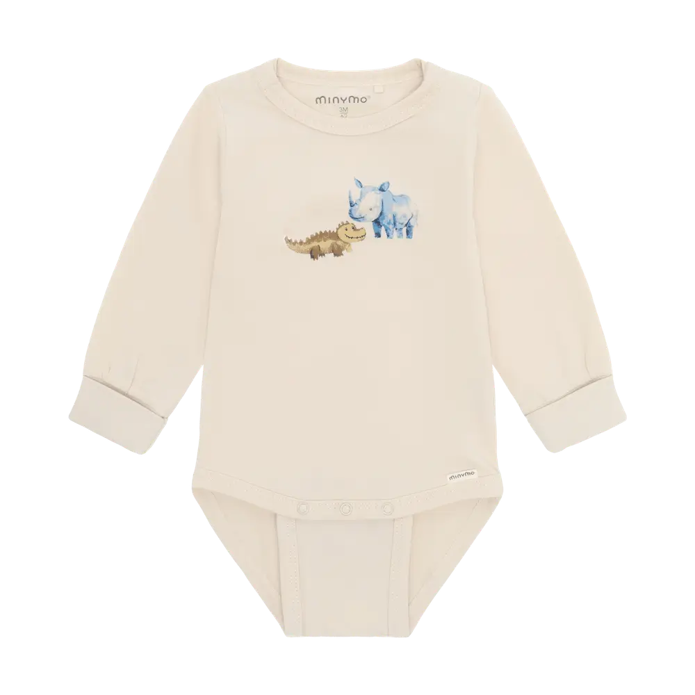 Langærmet Body - White Swan - 74 billede