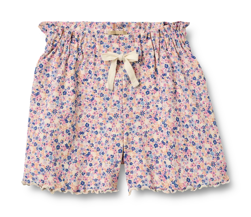 Ina Shorts - Pink Blue Flowers - 104 billede