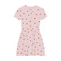 Kjole m. Print - Peach Blush