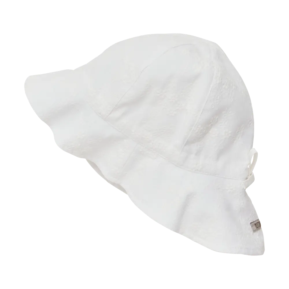 Sommerhat Broderi - Antique White - 12-24 MDR. billede