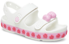 Crocband Cruiser Pet Sandal T - White/Pink