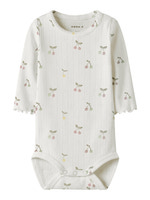 Ficherry Langærmet Body - Cloud Dancer