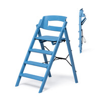 Kaos Klapp Højstol Foldbar - Genbrugsplast - Blå