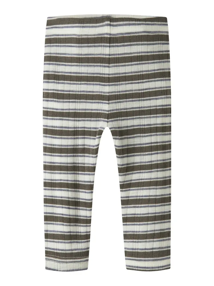 Name It Leggings - Uld - Rib - NbmWang - Snow White/Morel/Folkst